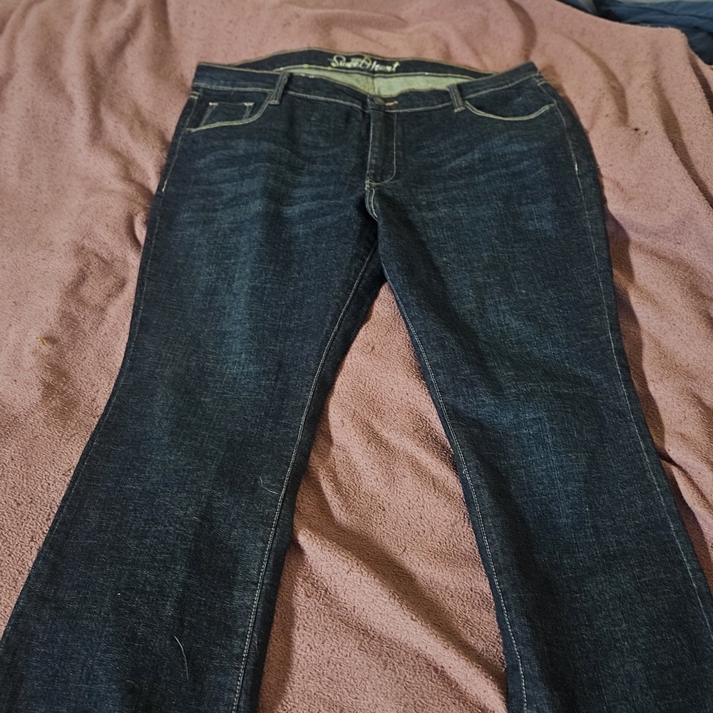 Old Navy Dark Blue Straight Leg Jeans